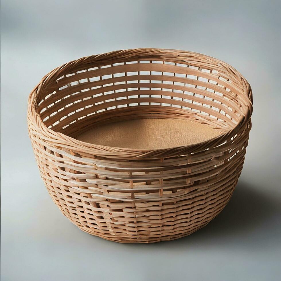 Clean Basket Free Image, AI Generated photo