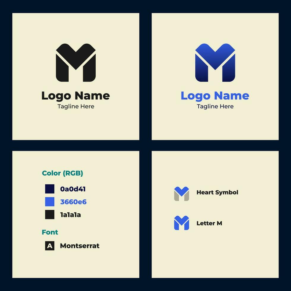 simple logo guide line vector