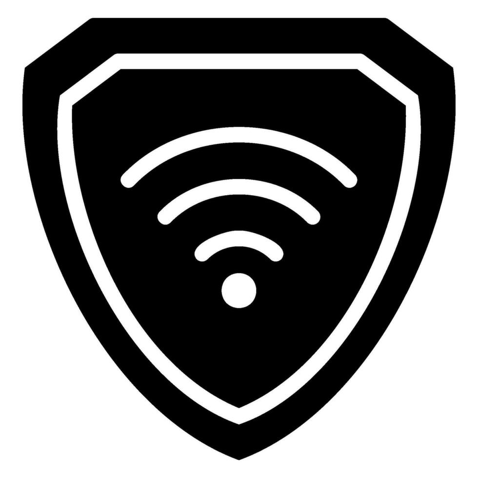 icono de glifo de conexión wifi vector