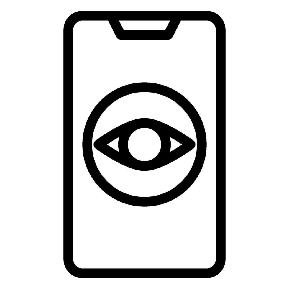view line icon vector