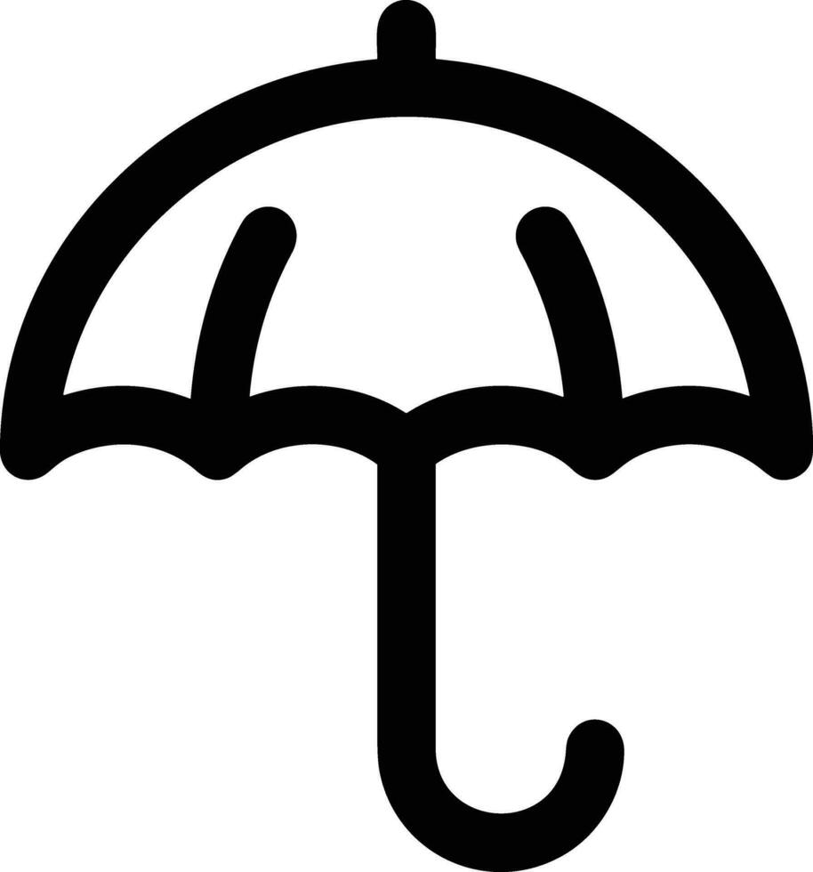 Umbrella protection icon symbol vector image. Illustration of the safety protect umbrella security design image