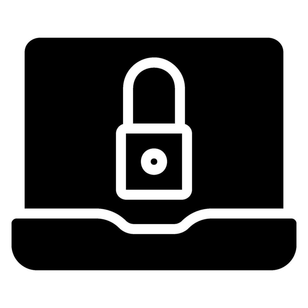 cyber security glyph icon vector