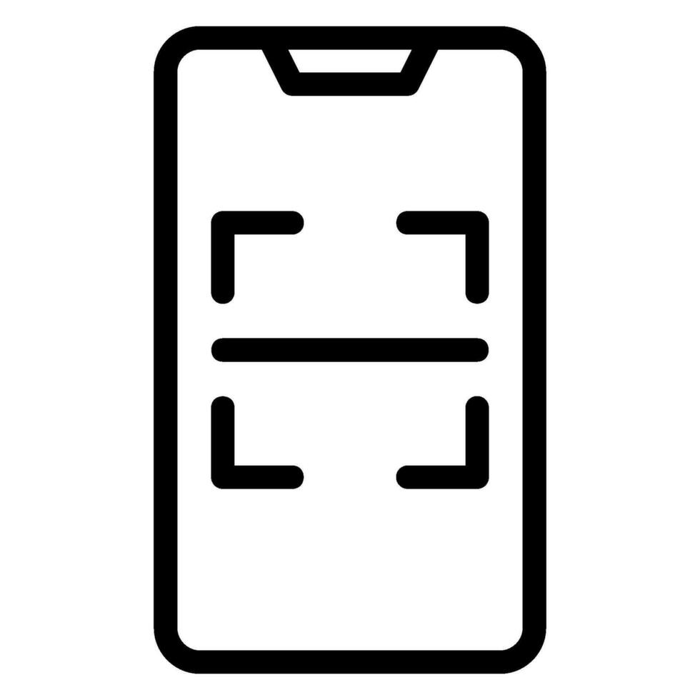 scanner line icon vector