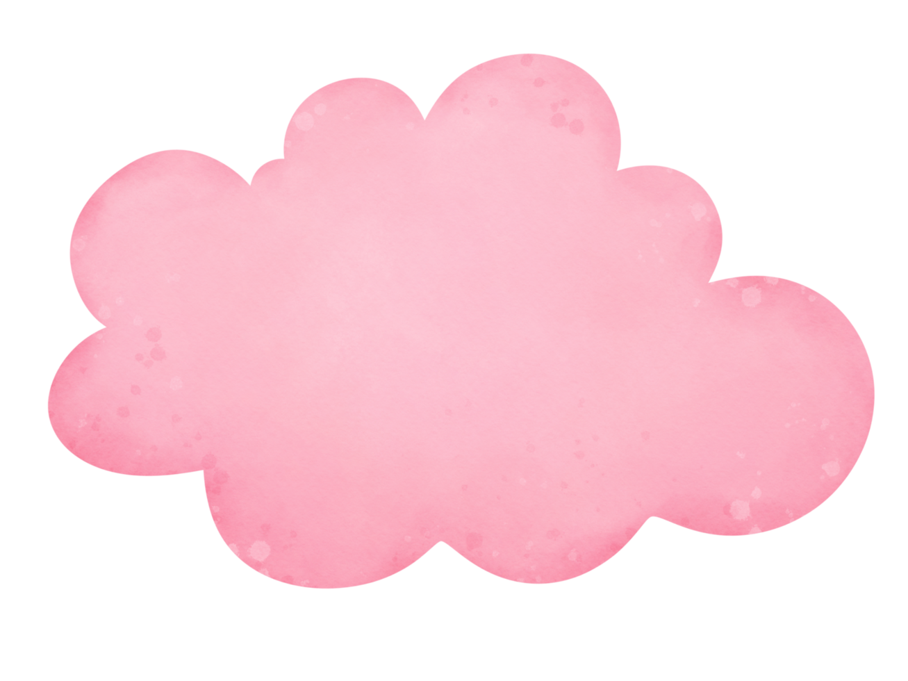 rosado nube acuarela png