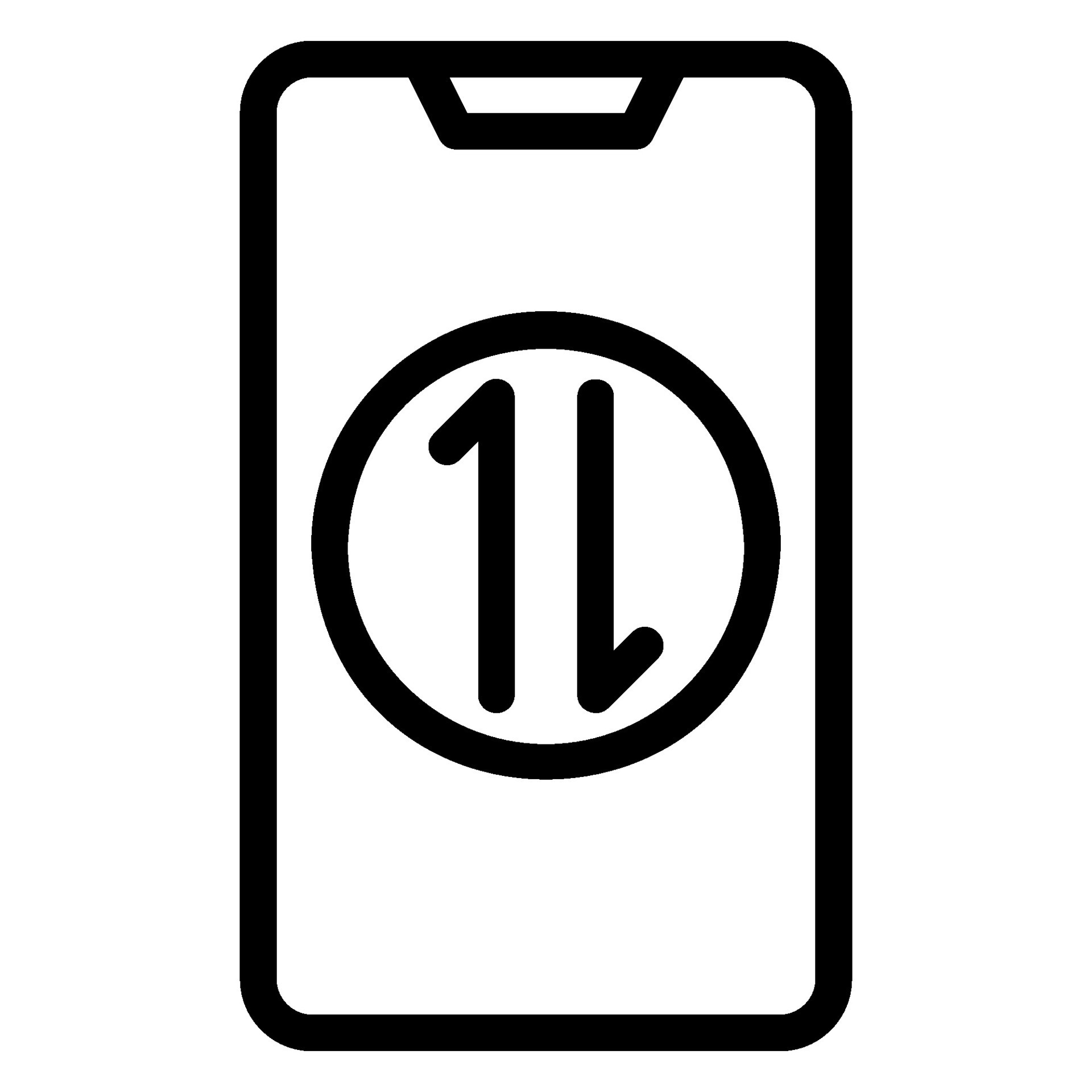 Mobile data line icon 28641723 vector art at vecteezy
