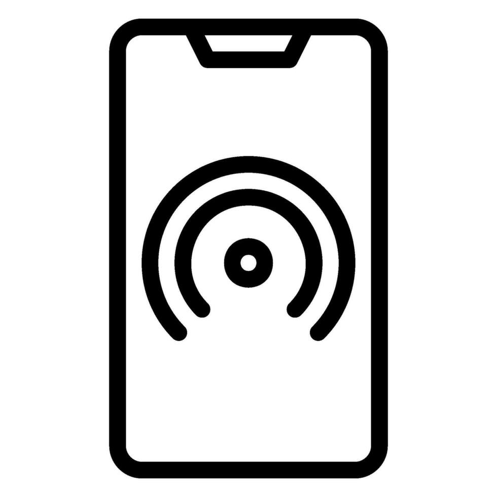 Hotspot line icon vector