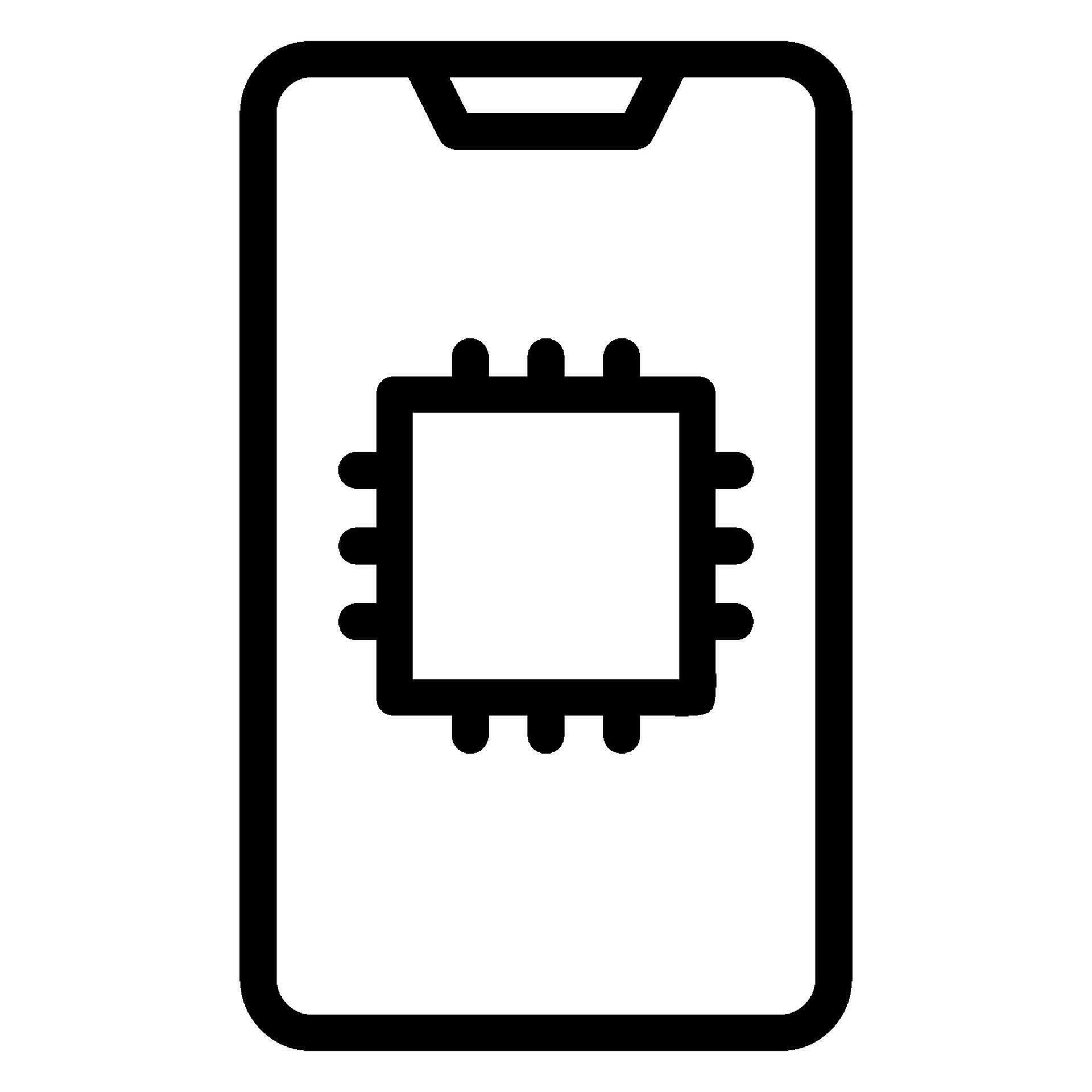 processor line icon 28641771 Vector Art at Vecteezy