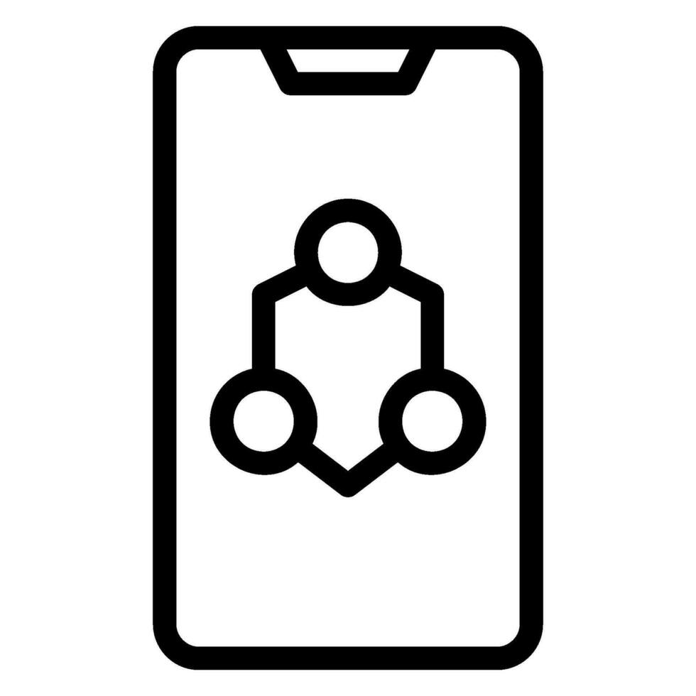 connect line icon vector