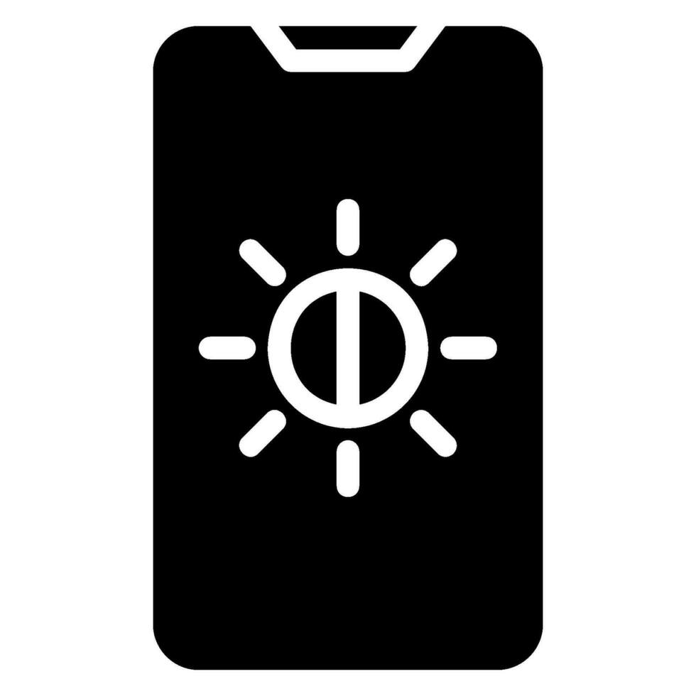 light control glyph icon vector