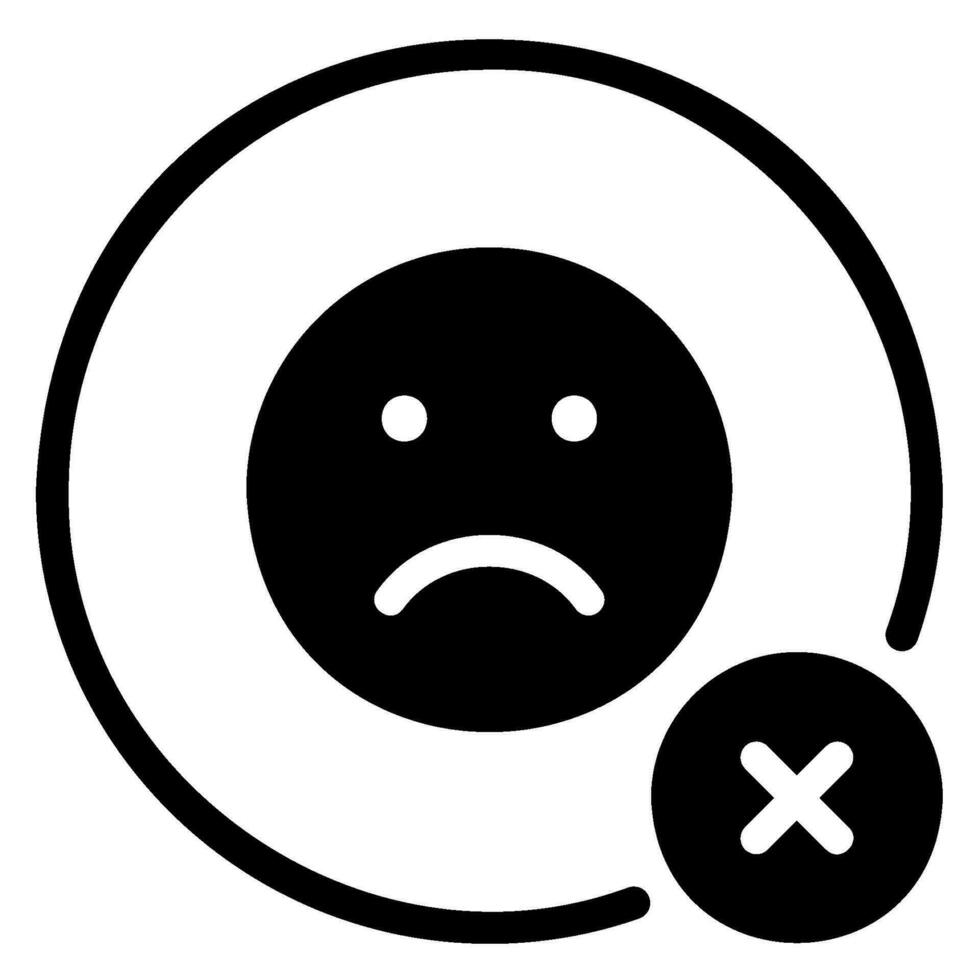 banned glyph icon vector