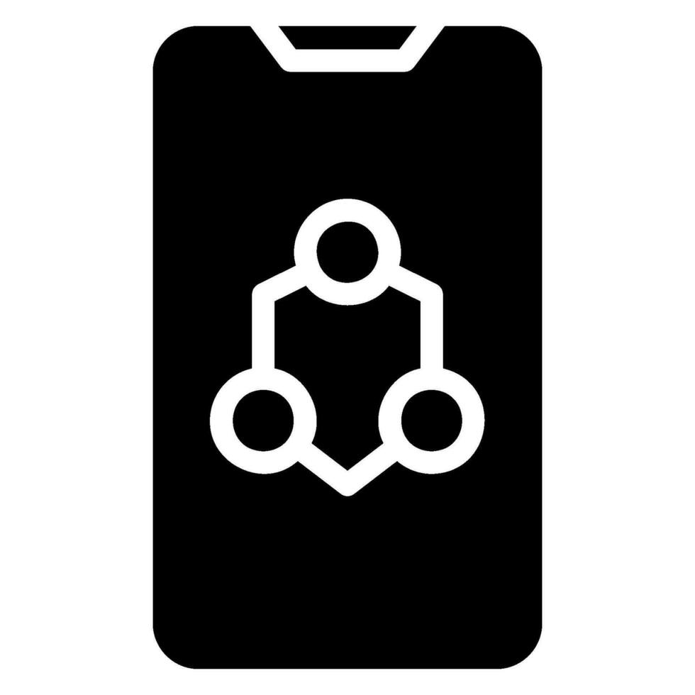 connect glyph icon vector