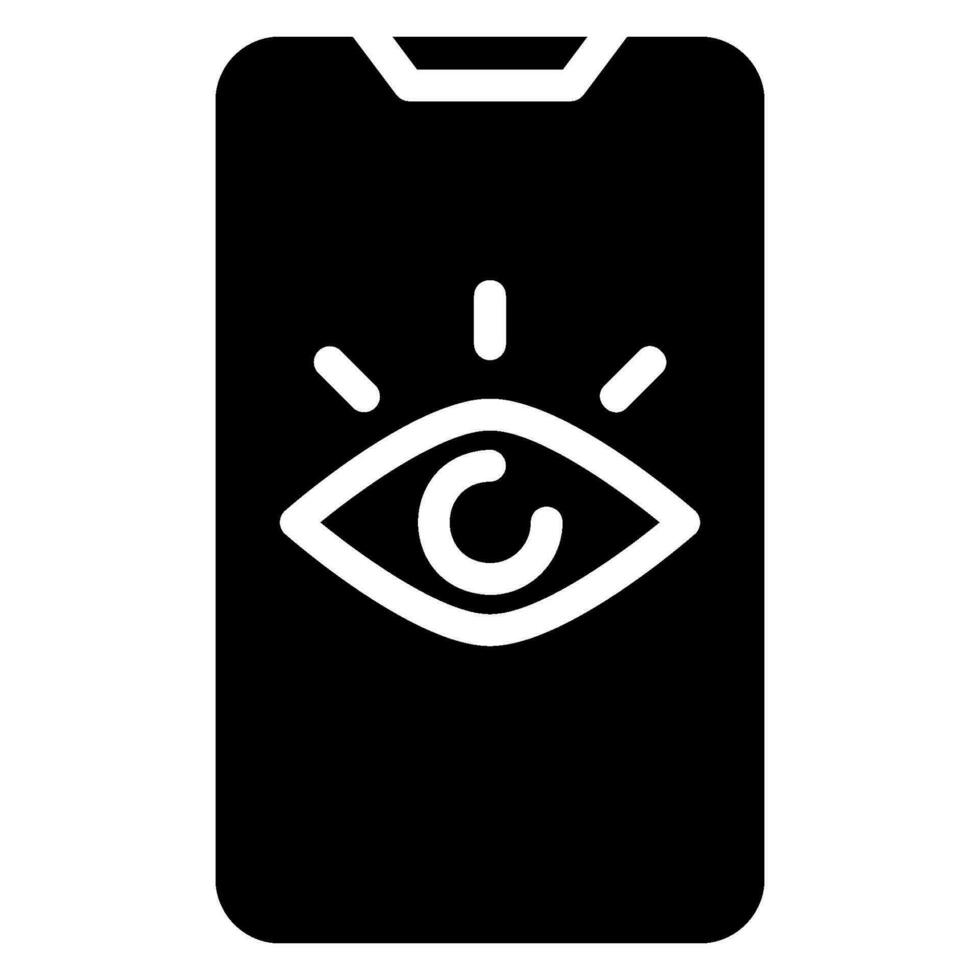 eye glyph icon vector