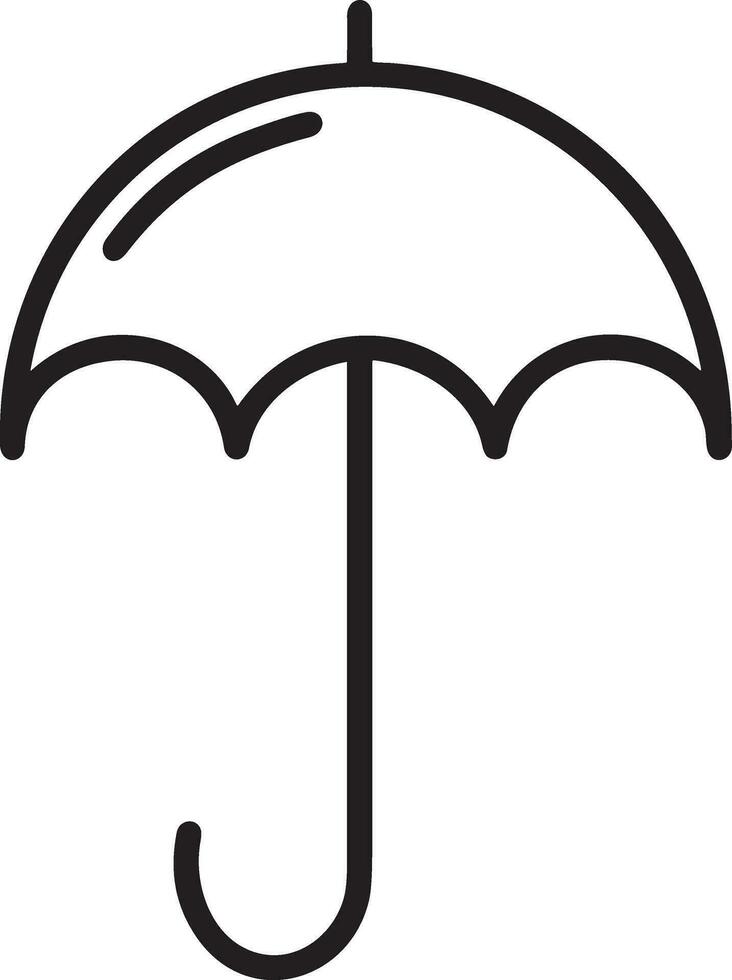 Umbrella protection icon symbol vector image. Illustration of the safety protect umbrella security design image