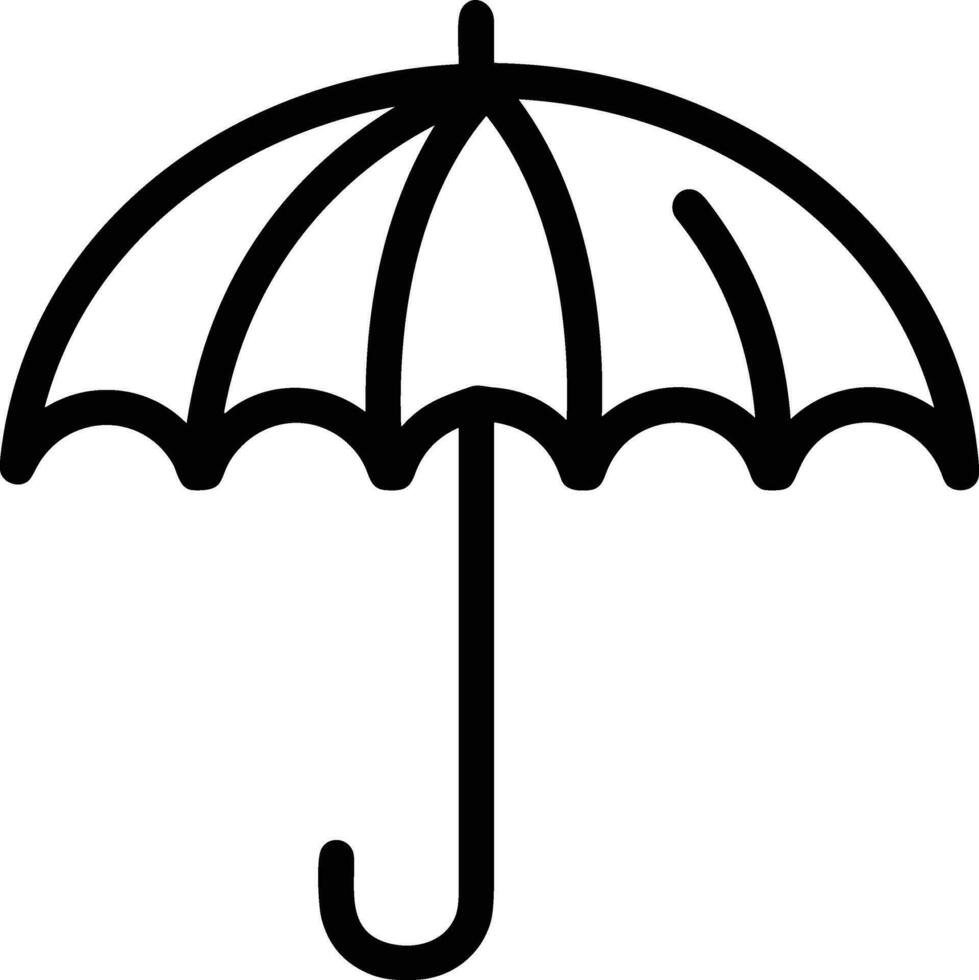 Umbrella protection icon symbol vector image. Illustration of the safety protect umbrella security design image