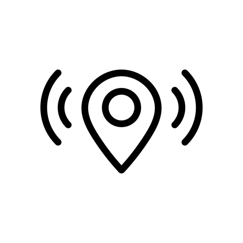 Location Signals Track Live Location Concept Icon In Line Style Design location-signals-track-live-location-concept-icon-in-line-style-design