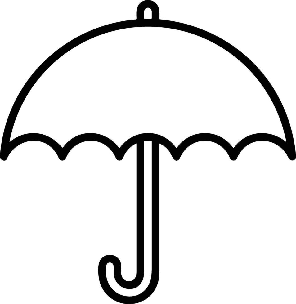 Umbrella protection icon symbol vector image. Illustration of the safety protect umbrella security design image