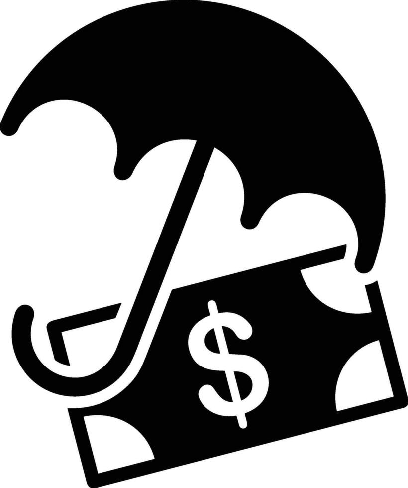Umbrella protection icon symbol vector image. Illustration of the safety protect umbrella security design image