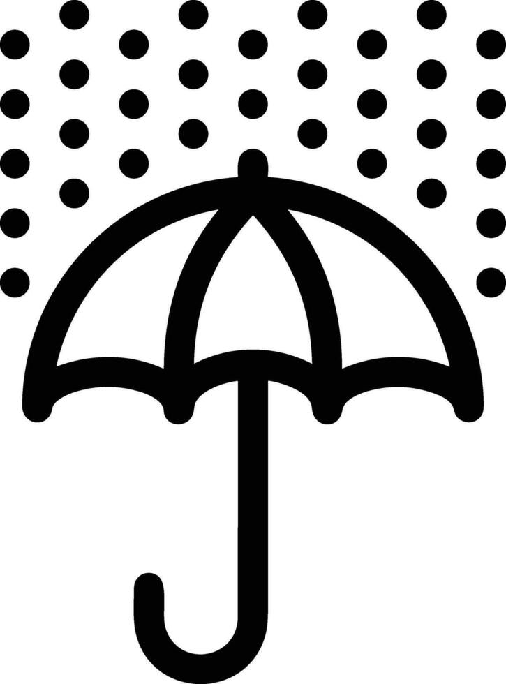 Umbrella protection icon symbol vector image. Illustration of the safety protect umbrella security design image