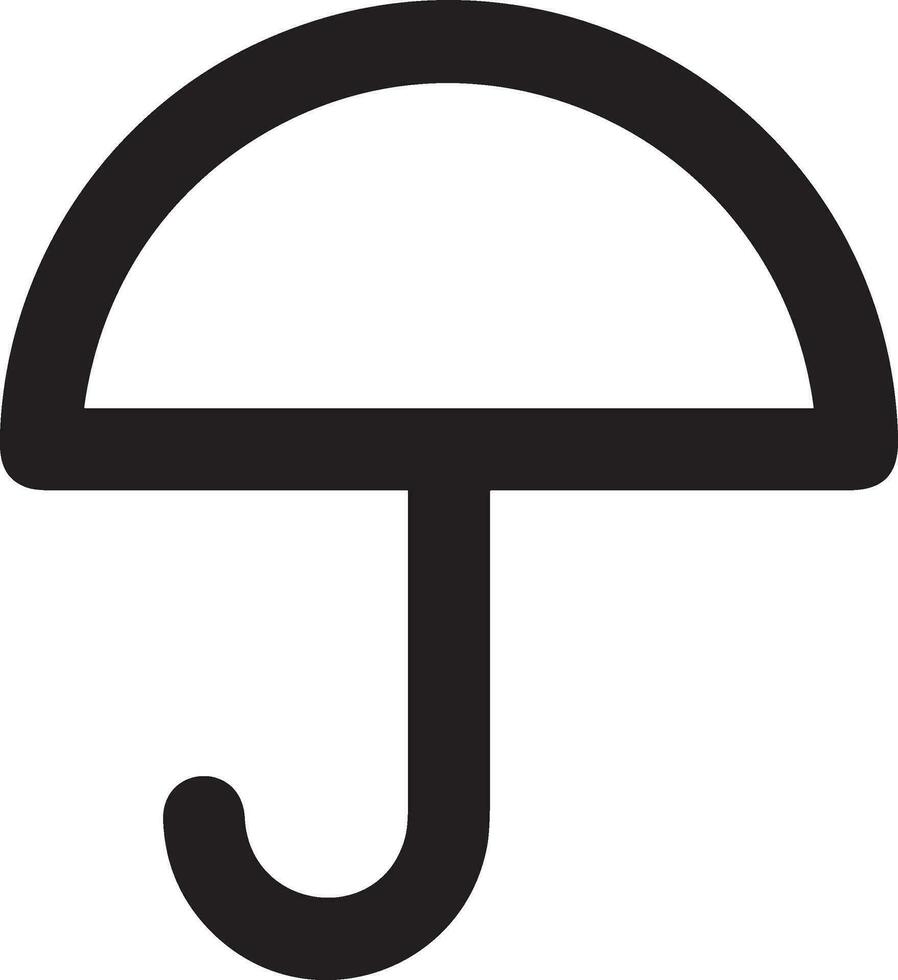 Umbrella protection icon symbol vector image. Illustration of the safety protect umbrella security design image