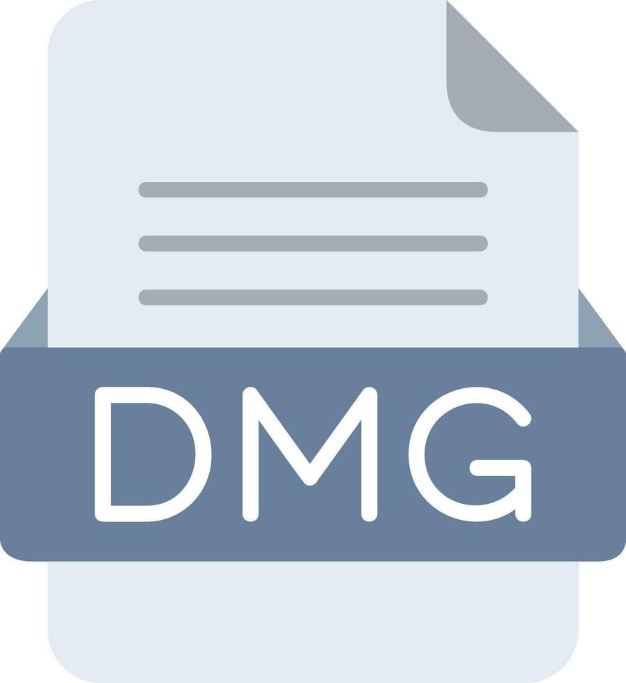 DMG File Format Line Icon vector