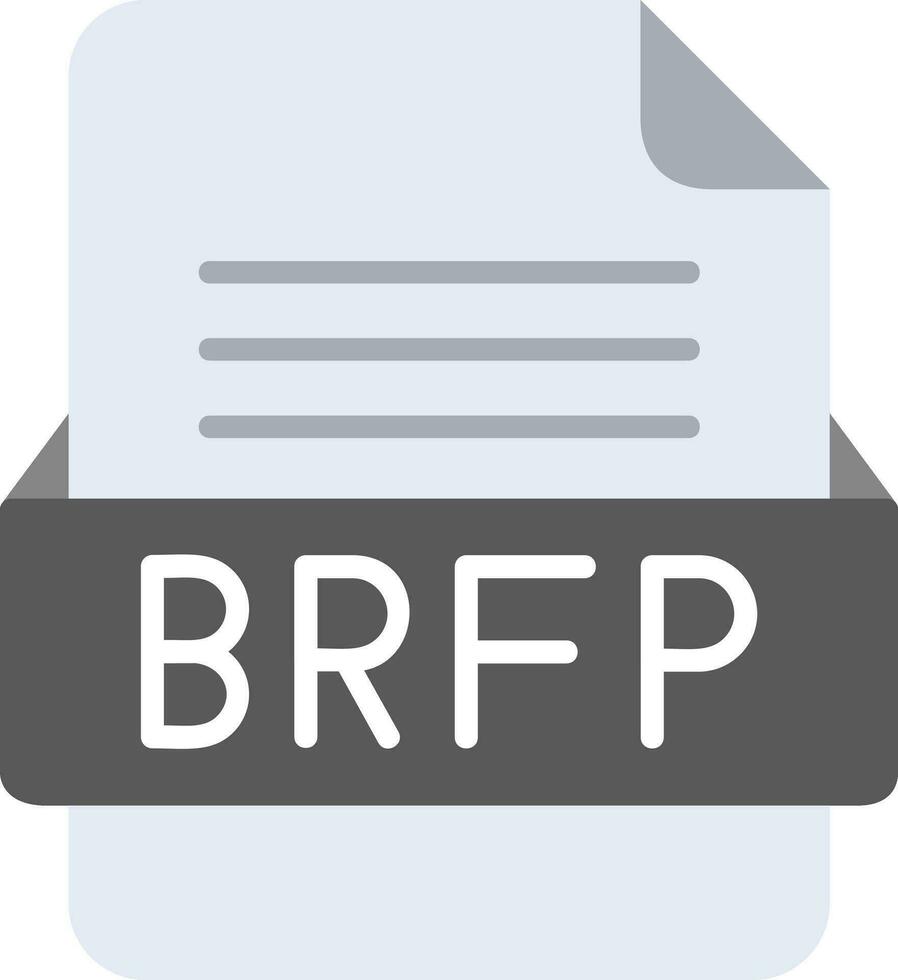 BREP File Format Line Icon vector