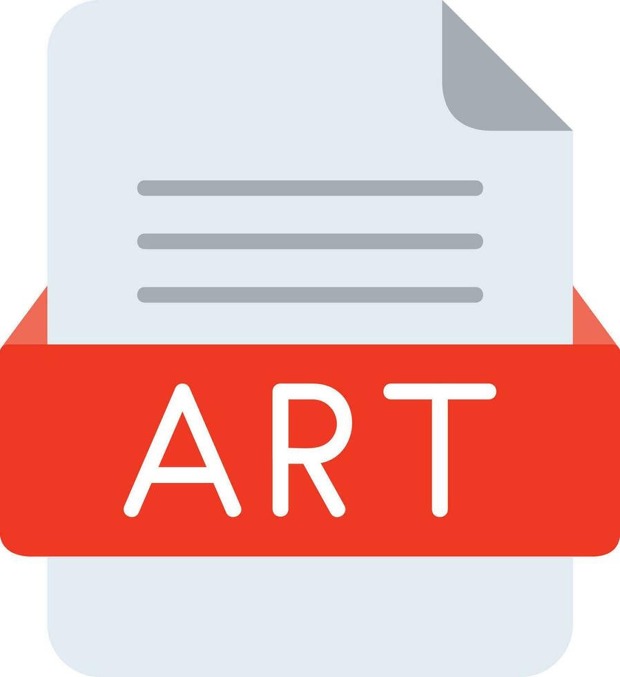 ART File Format Line Icon vector