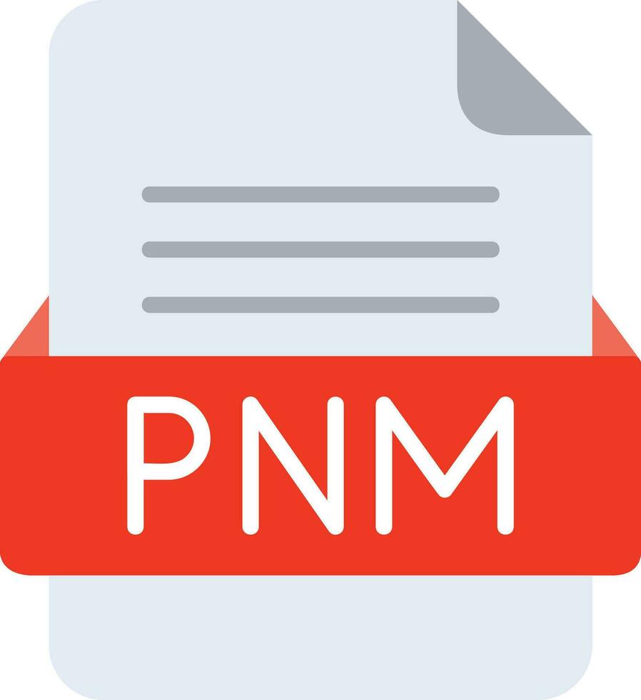 PNM File Format Line Icon vector