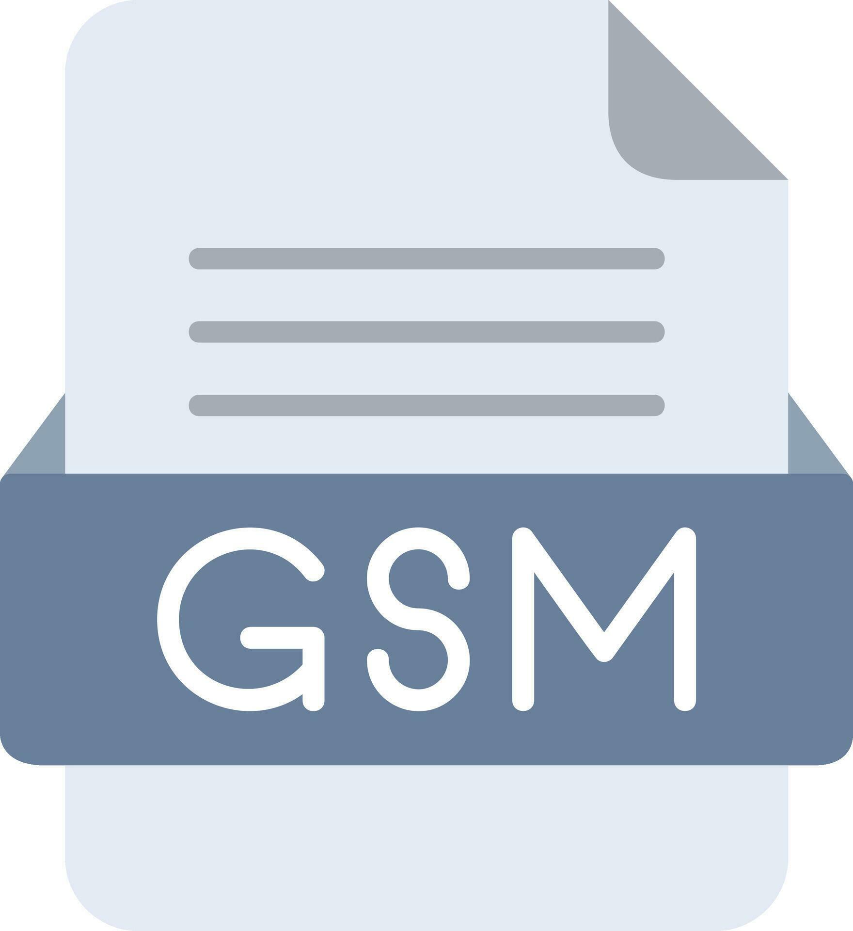GSM File Format Line Icon 28642948 Vector Art at Vecteezy