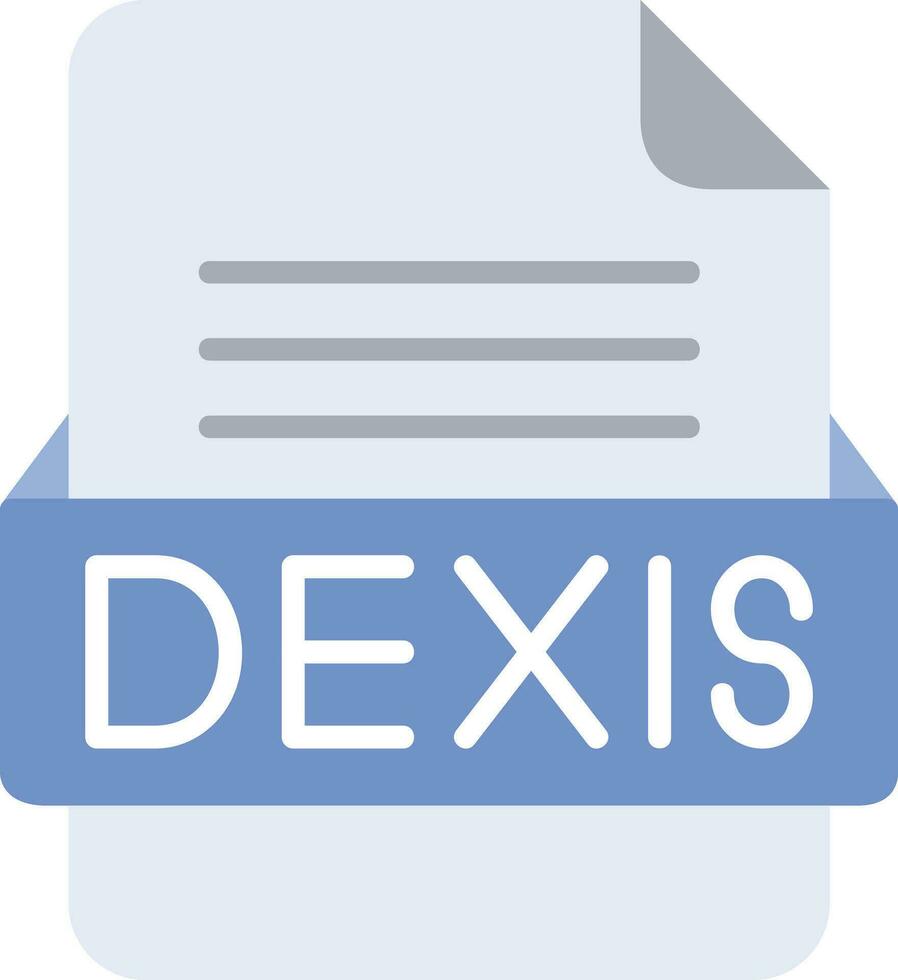 DEXIS File Format Line Icon vector