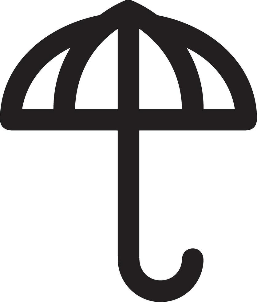 Umbrella protection icon symbol vector image. Illustration of the safety protect umbrella security design image