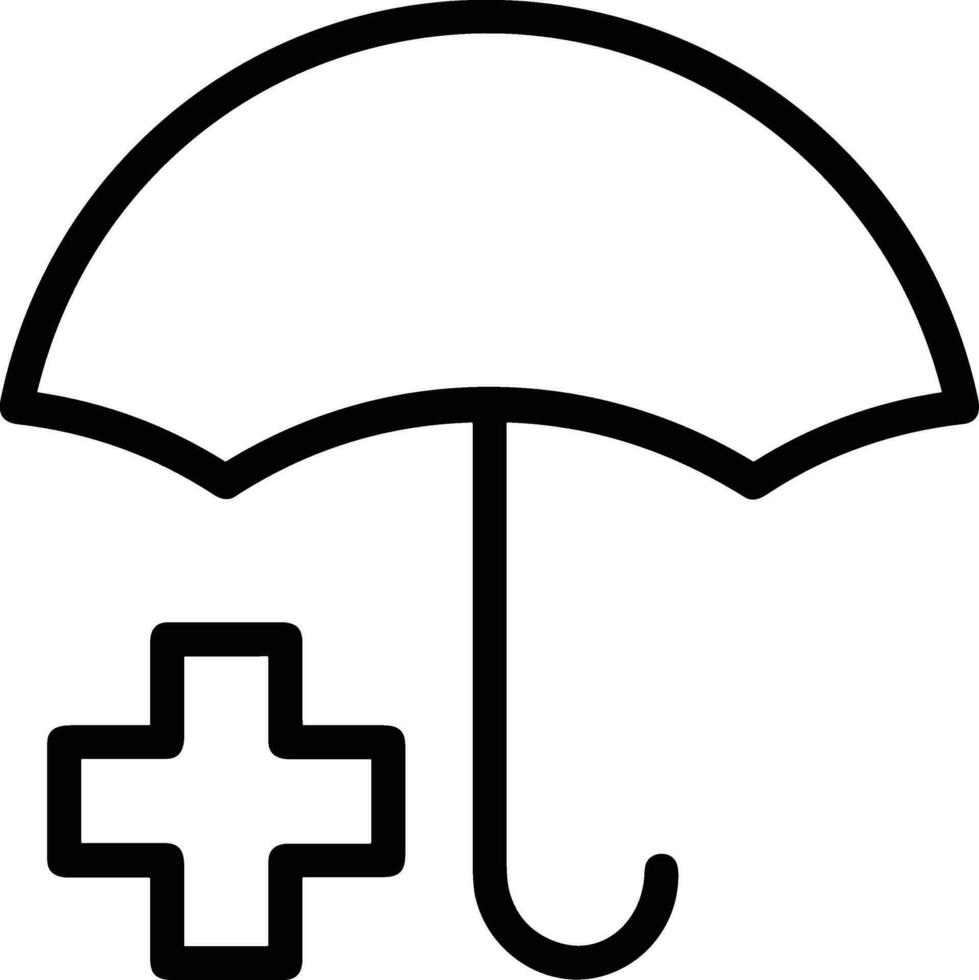 Umbrella protection icon symbol vector image. Illustration of the