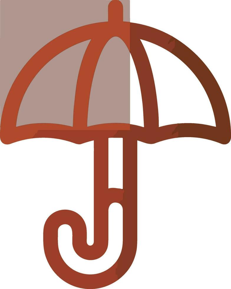 Umbrella protection icon symbol vector image. Illustration of the safety protect umbrella security design image