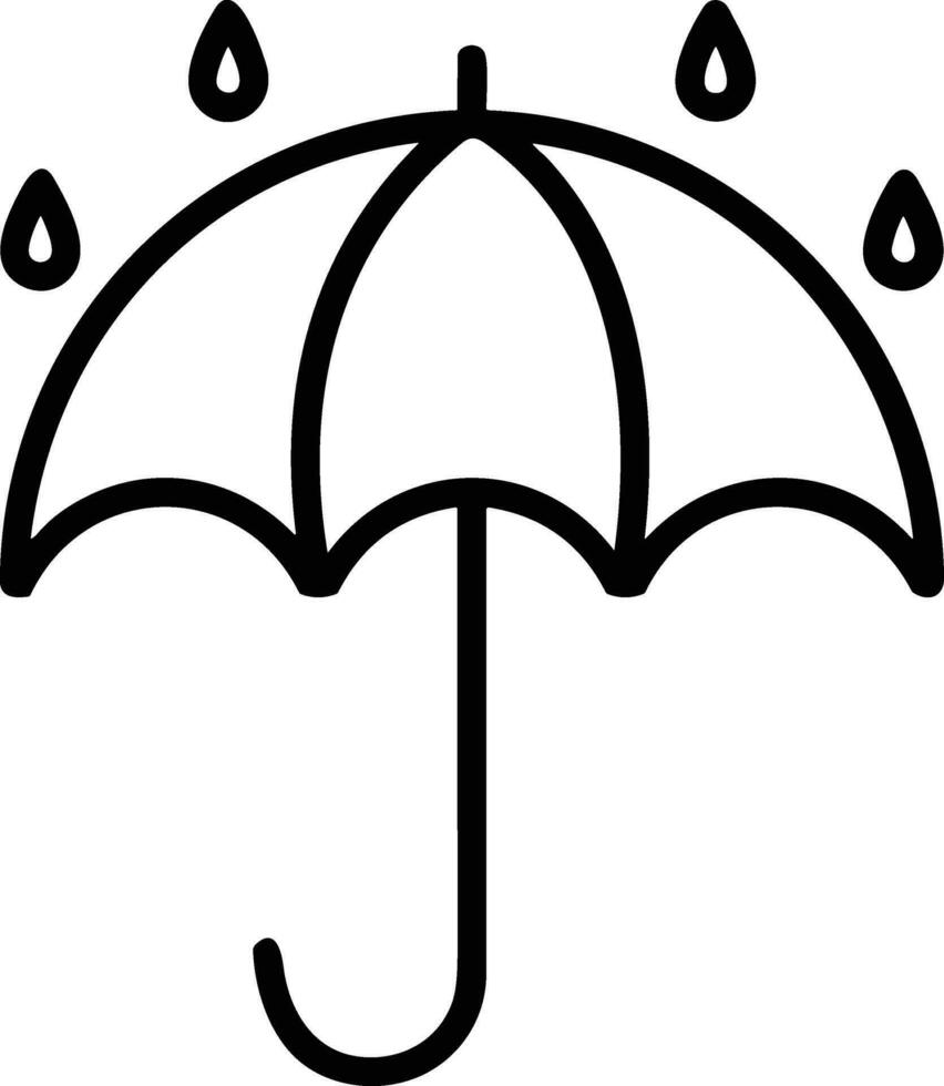 Umbrella protection icon symbol vector image. Illustration of the safety protect umbrella security design image