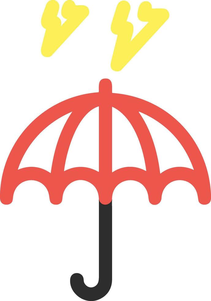 Umbrella protection icon symbol vector image. Illustration of the safety protect umbrella security design image