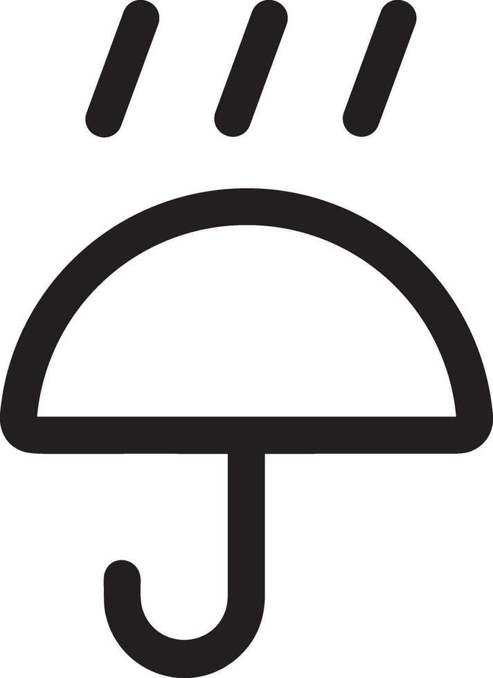 Umbrella protection icon symbol vector image. Illustration of the safety protect umbrella security design image