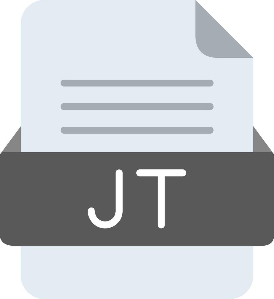 jt archivo formato línea icono vector