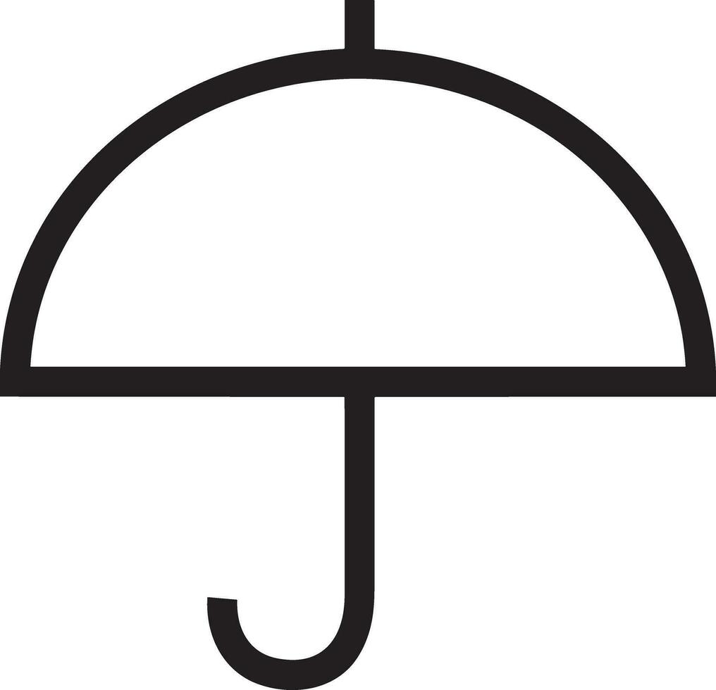 Umbrella protection icon symbol vector image. Illustration of the safety protect umbrella security design image