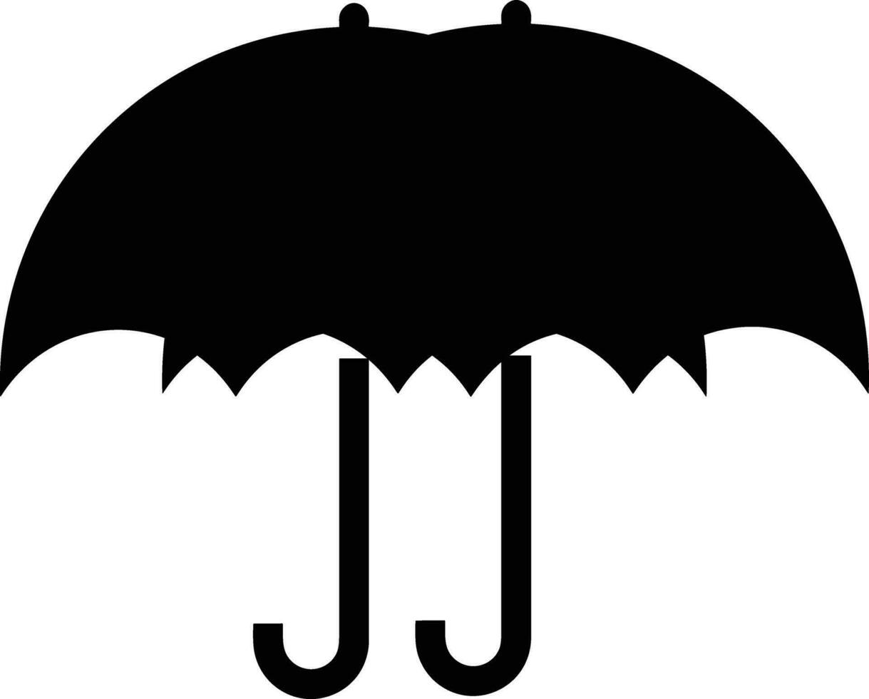 Umbrella protection icon symbol vector image. Illustration of the safety protect umbrella security design image