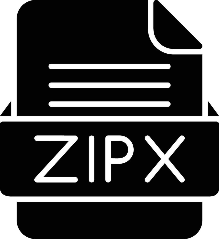 ZIPX File Format Line Icon 28643939 Vector Art at Vecteezy
