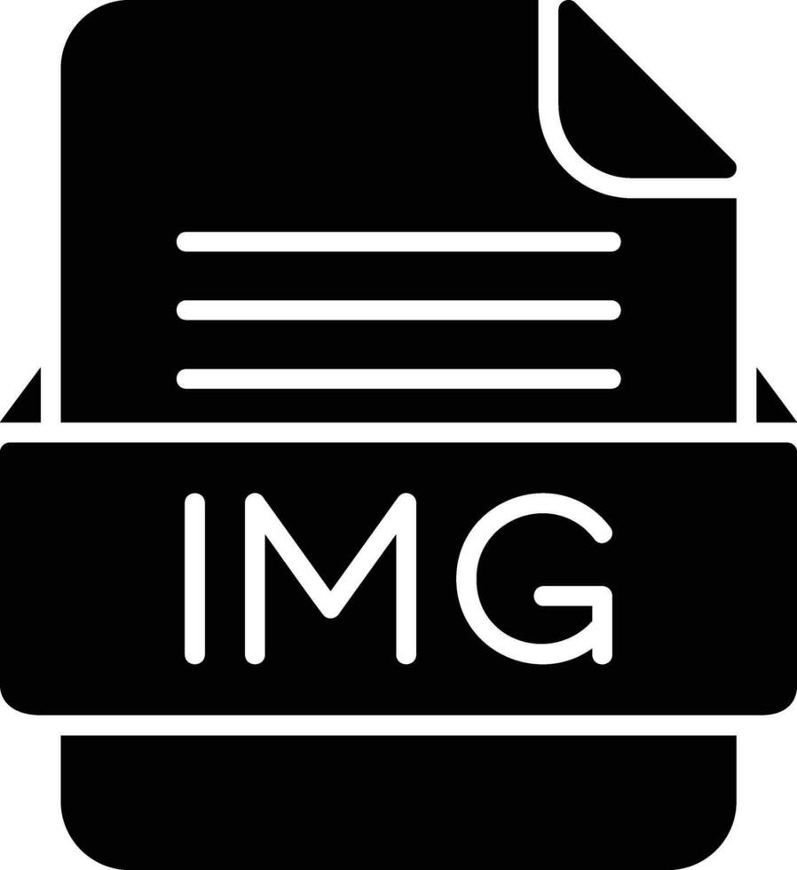 IMG File Format Line Icon vector
