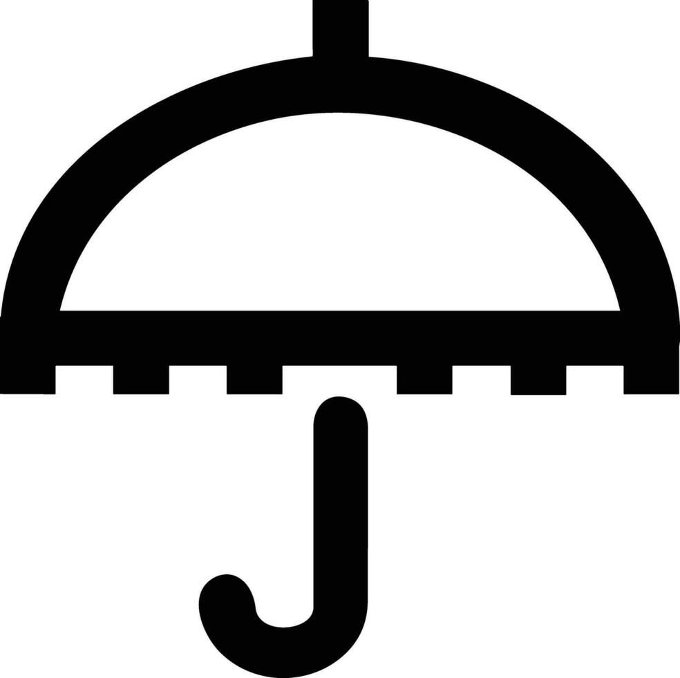 Umbrella protection icon symbol vector image. Illustration of the safety protect umbrella security design image