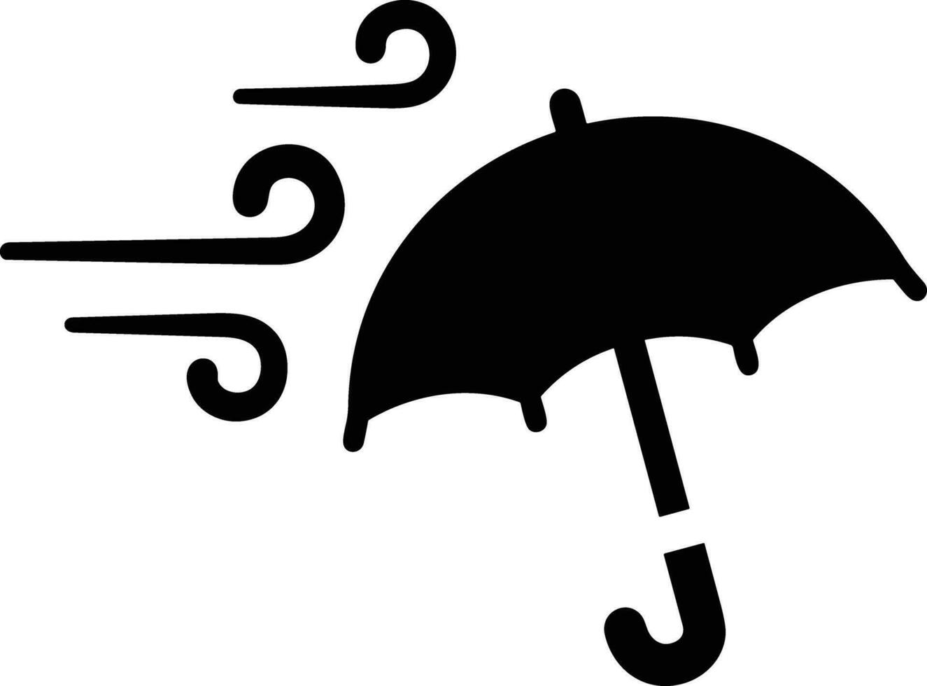 Umbrella protection icon symbol vector image. Illustration of the safety protect umbrella security design image