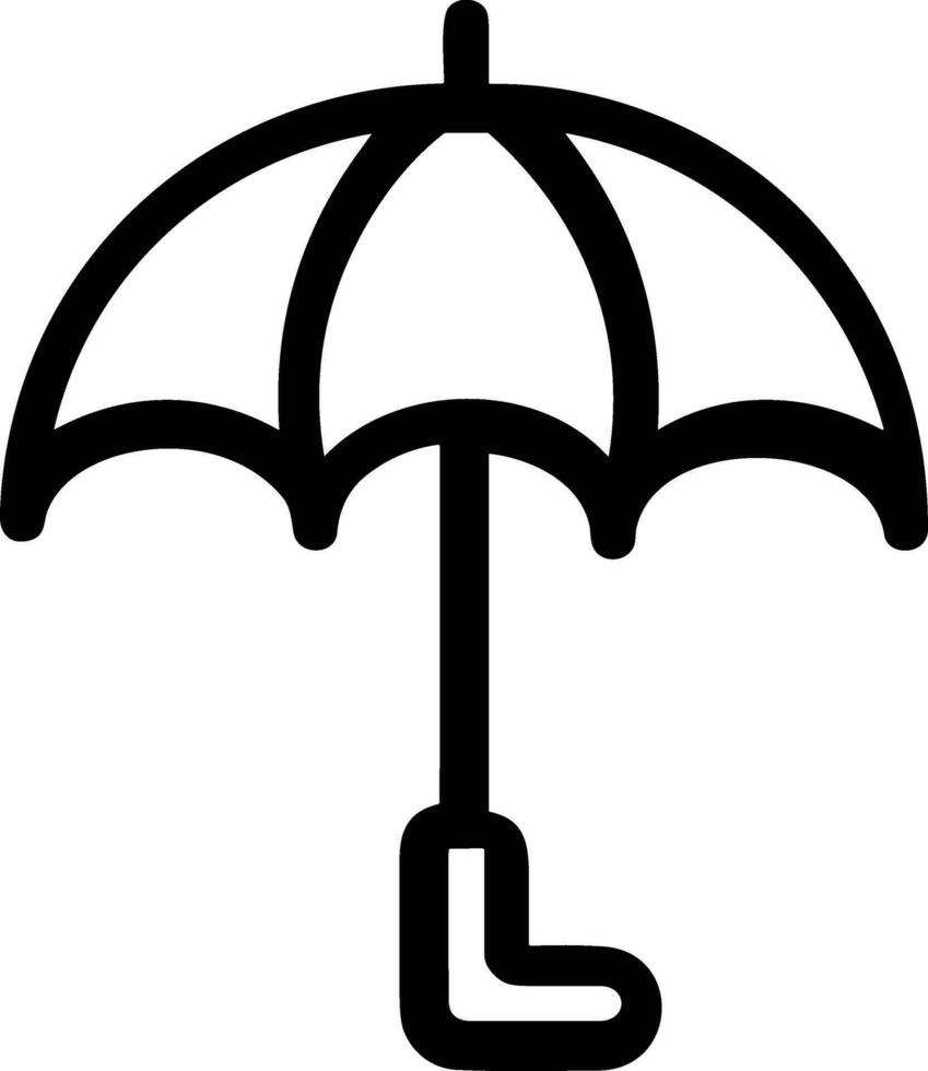 Umbrella protection icon symbol vector image. Illustration of the safety protect umbrella security design image