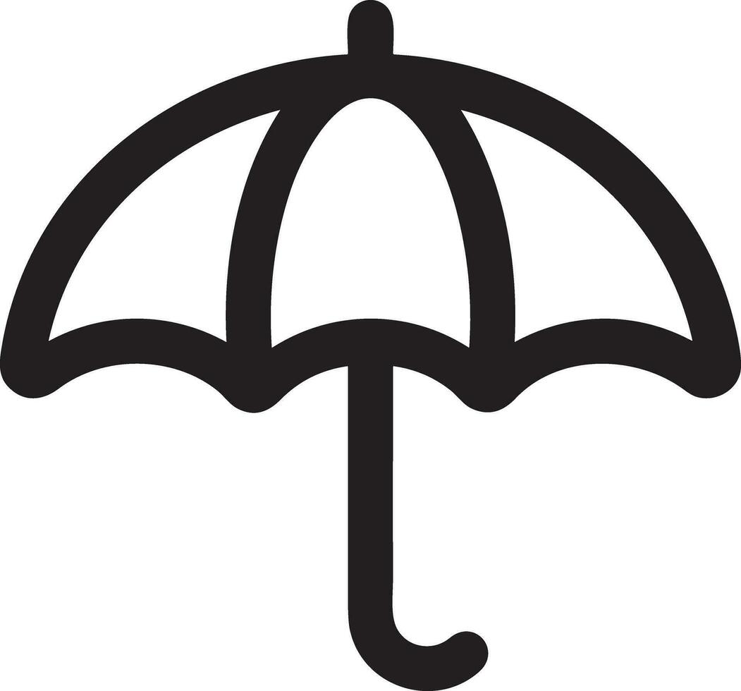 Umbrella protection icon symbol vector image. Illustration of the safety protect umbrella security design image