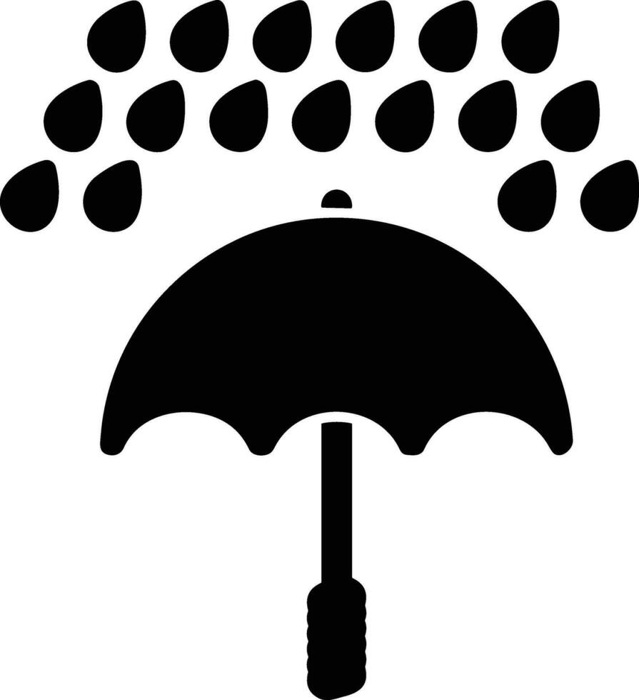 Umbrella protection icon symbol vector image. Illustration of the safety protect umbrella security design image