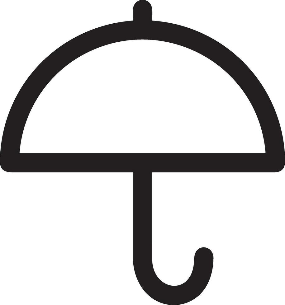 Umbrella protection icon symbol vector image. Illustration of the safety protect umbrella security design image