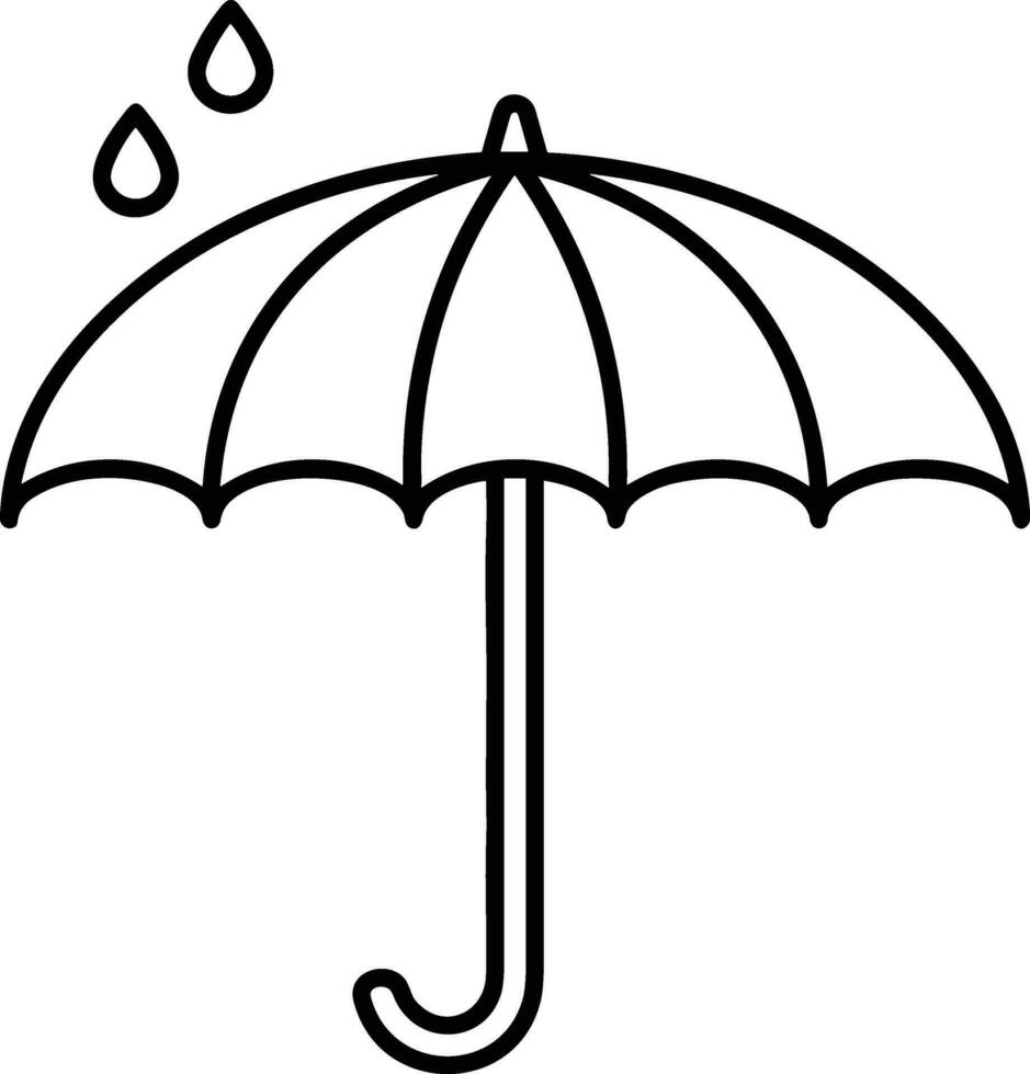 Umbrella protection icon symbol vector image. Illustration of the safety protect umbrella security design image