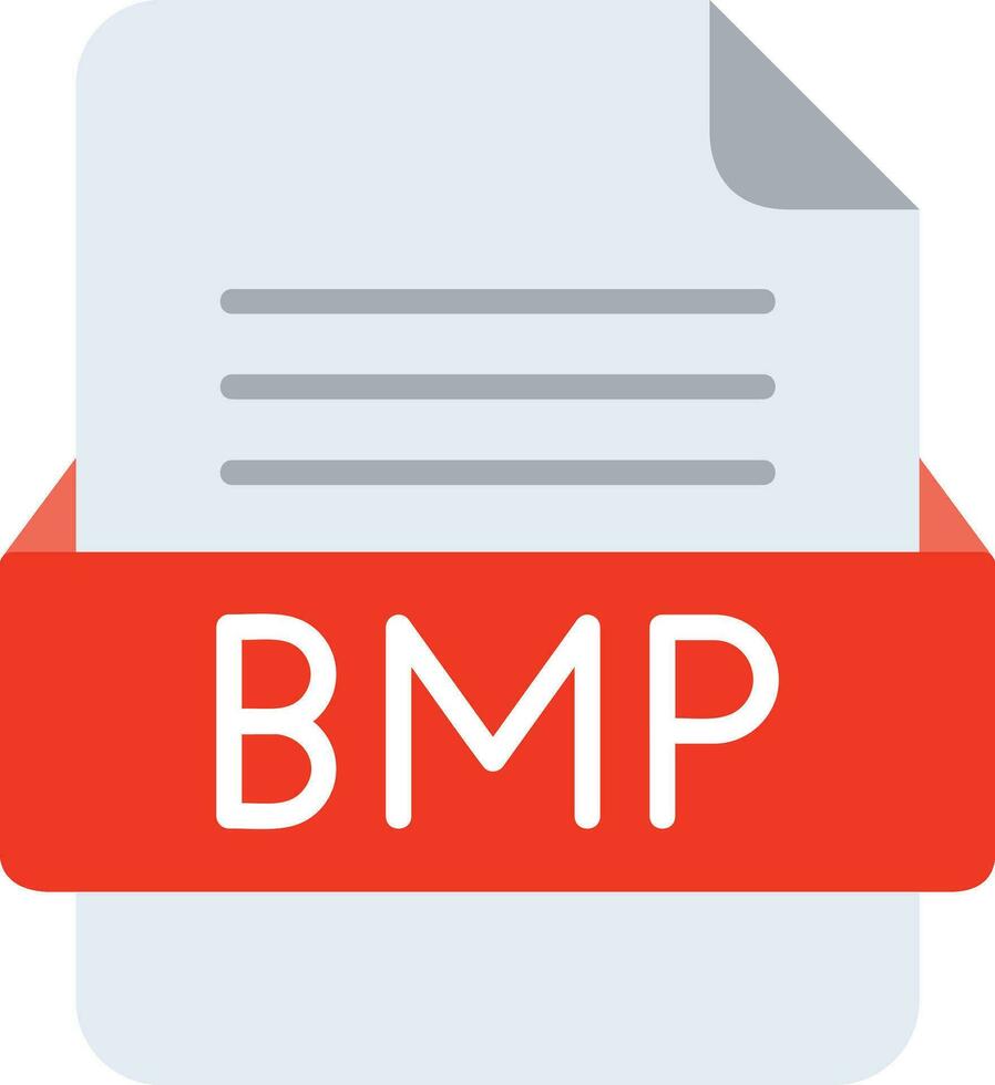 BMP File Format Line Icon vector