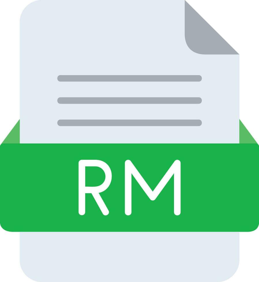 rm archivo formato línea icono vector