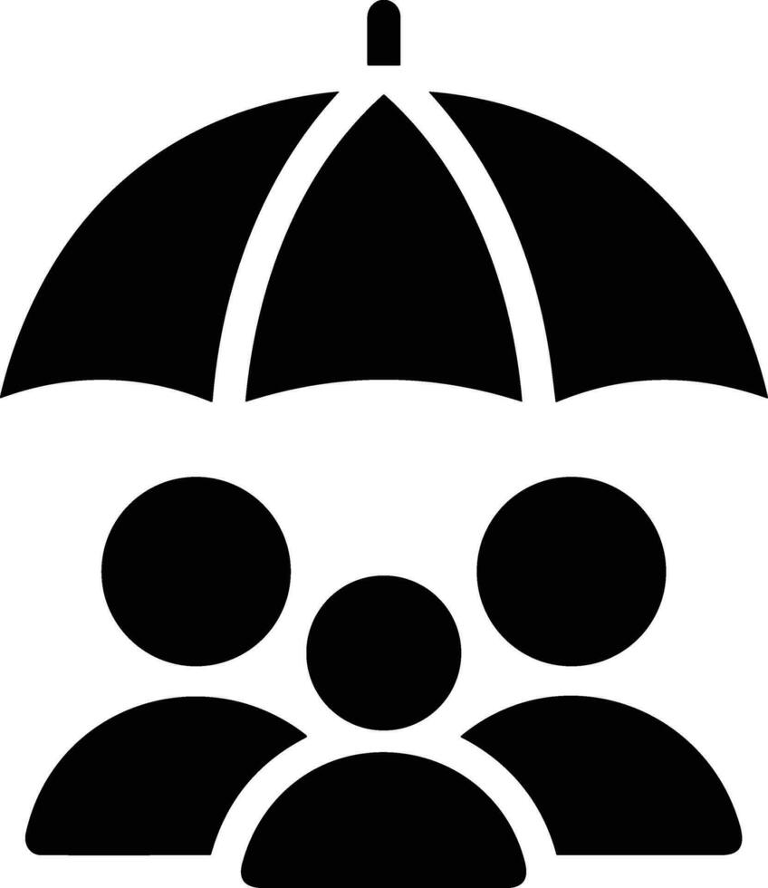 Umbrella protection icon symbol vector image. Illustration of the safety protect umbrella security design image